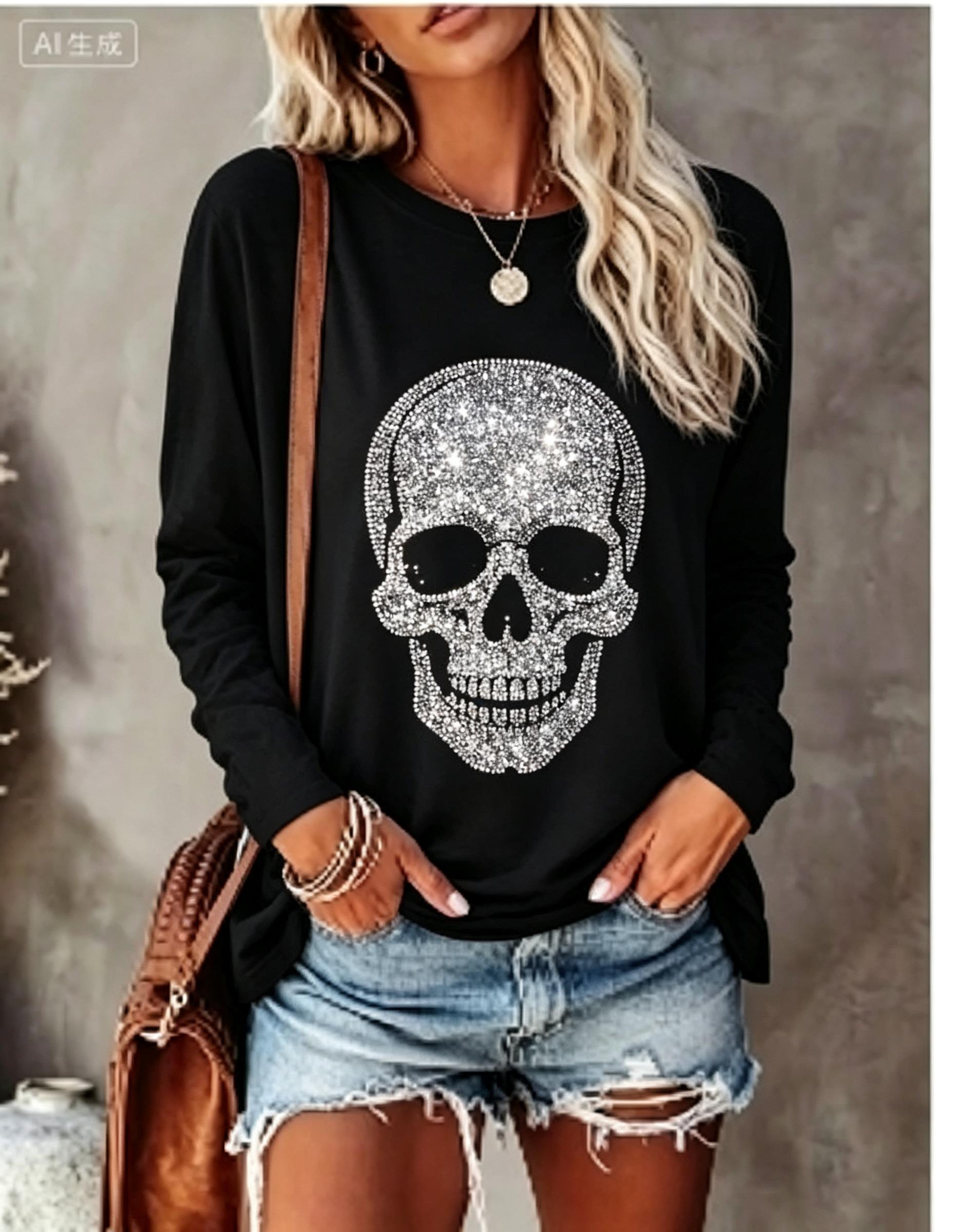 Blouses - Maglietta a Maniche Lunghe da Donna