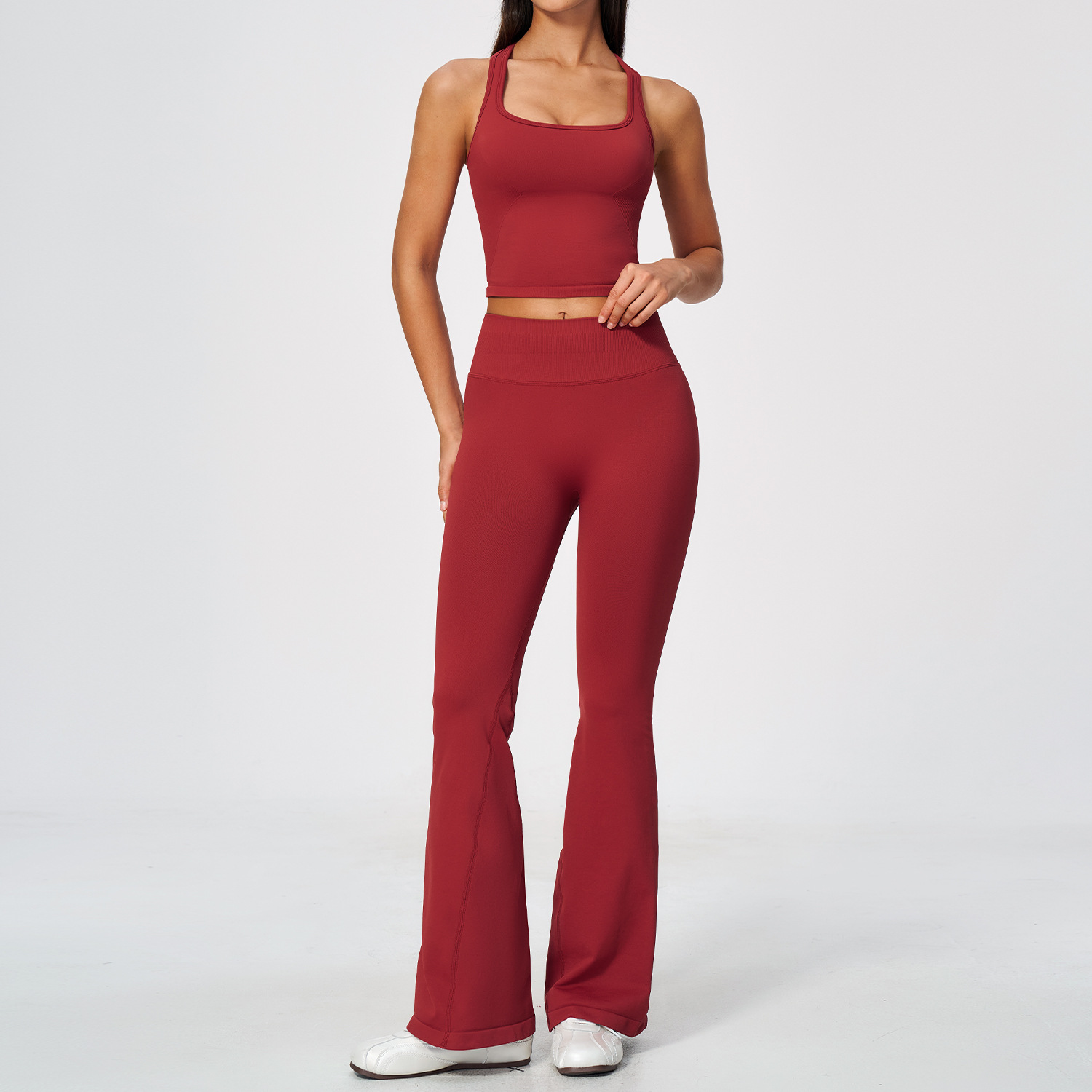 Completo da yoga da donna in d - Seamless Ribbed Workout Tank Top recensione e prezzo