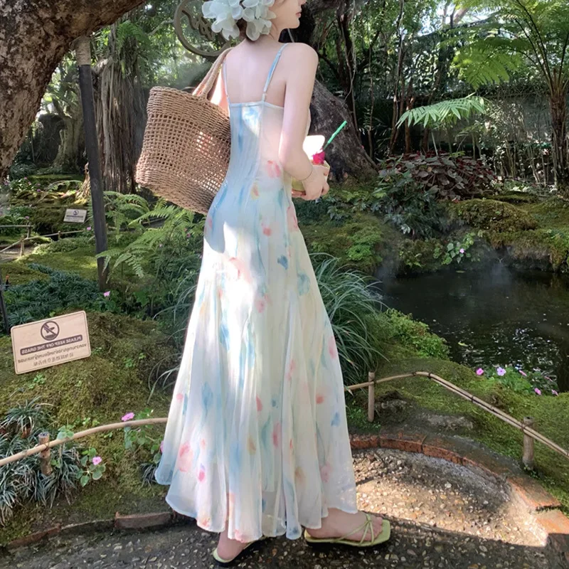 Kawaii Sweet Y2k Abito longuet - French Vintage Floral Midi Dress recensione e prezzo